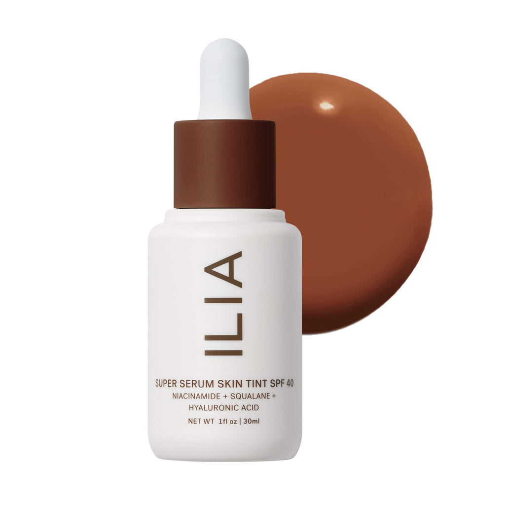 ILIA Super Serum Skin Tint SPF 40 - Non-Comedogenic, Vegan, Hydrating + Pollution and Blue Light Protection