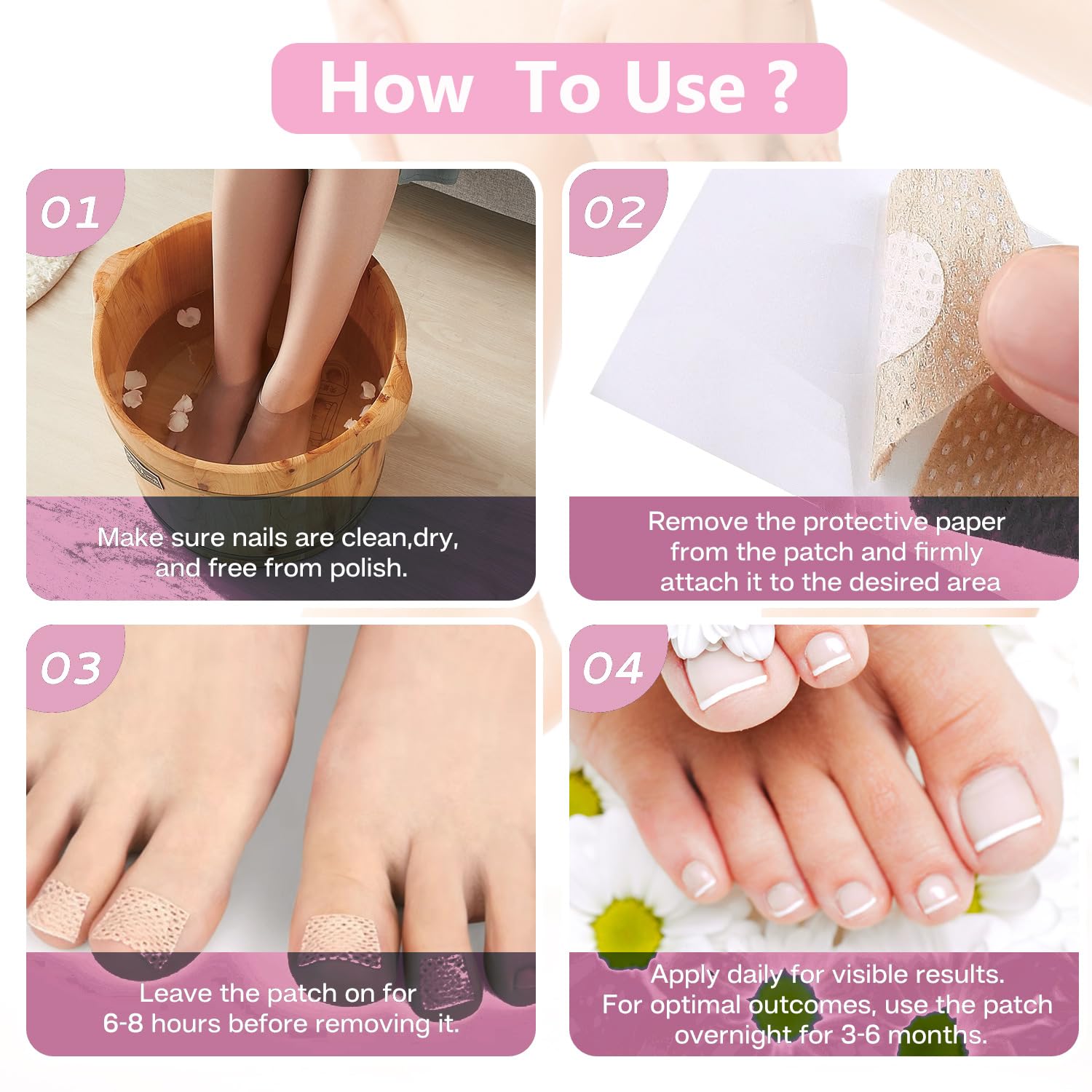ILIORGOGO Nail Patches – Nighttime Nail Renewal for Fingernails & Toenails | 60 Count