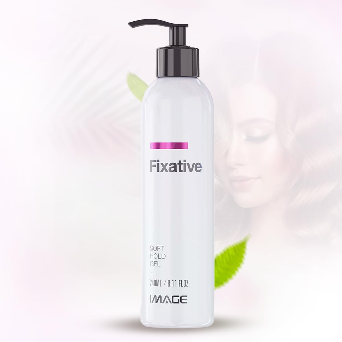 Image Fixative Natural Styler Hair Gel – Soft Hold, Frizz Control, UV Protection | 32 Fl Oz