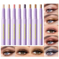 imakeupnow 8PCS Neutral Eyeshadow Stick Set – Metallic Shimmer & Matte Cream Eye Shadow in Neutral Brown