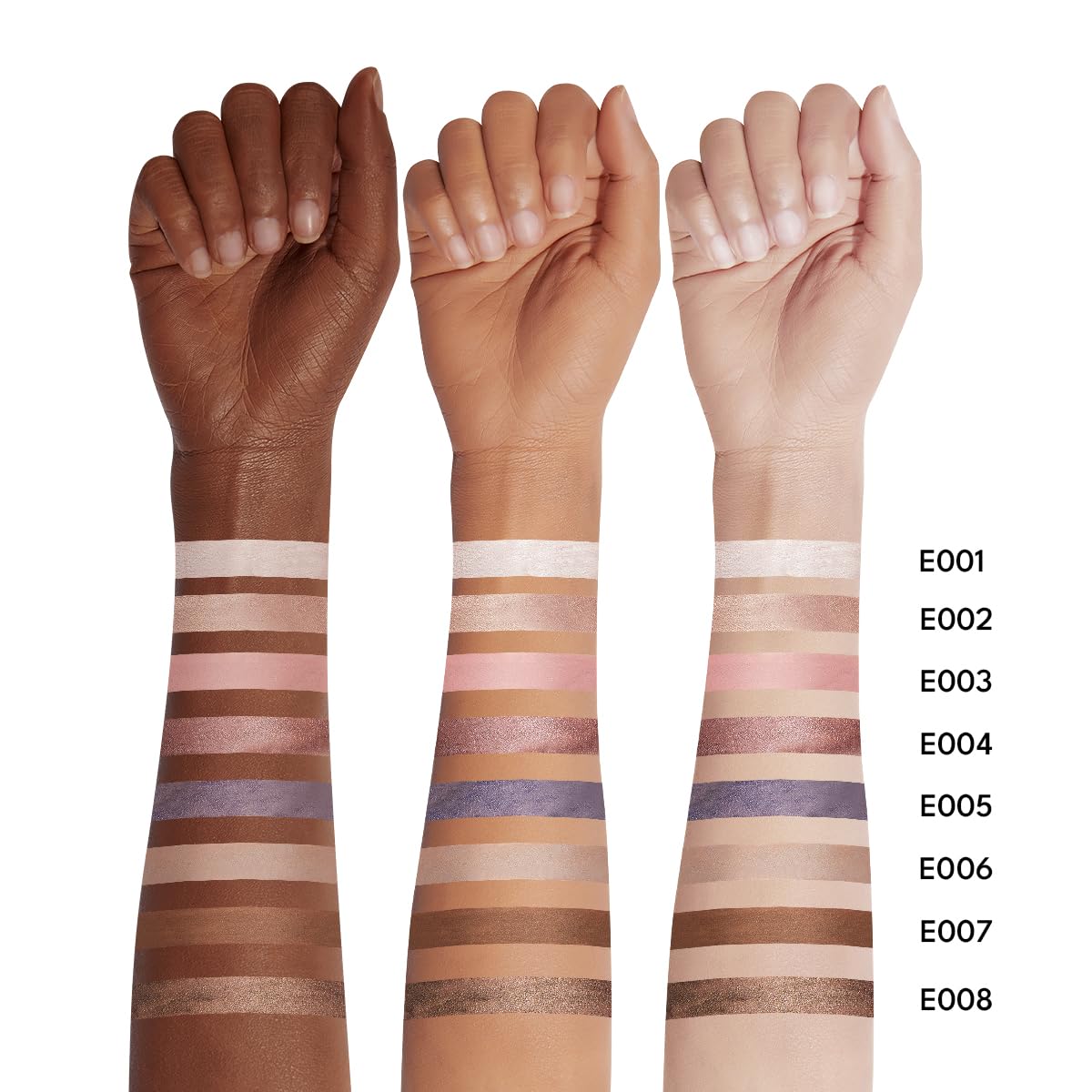 imakeupnow 8PCS Neutral Eyeshadow Stick Set – Metallic Shimmer & Matte Cream Eye Shadow in Neutral Brown