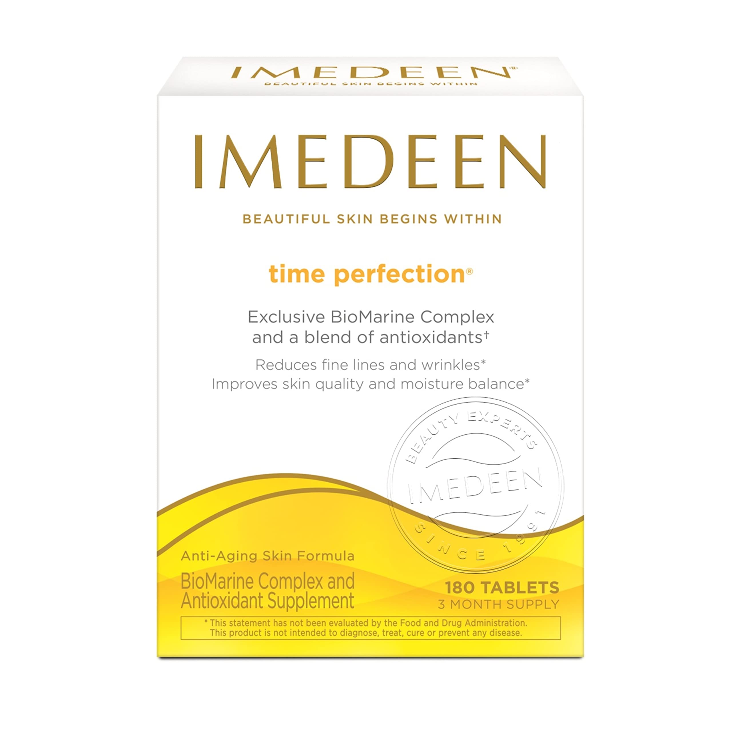 Imedeen Time Perfection (180 Count) Anti-Aging Skincare Supplement – 3 Month Supply