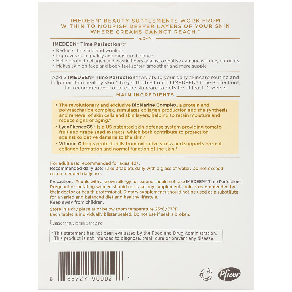 Imedeen Time Perfection (180 Count) Anti-Aging Skincare Supplement – 3 Month Supply