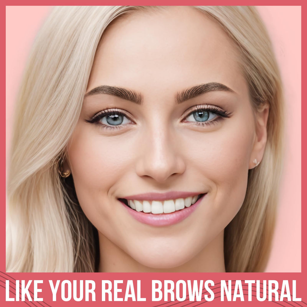 iMethod Eyebrow Pen - 4-Fork Tip, Hair-Like Brows, Waterproof All-Day Wear, Dark Brown