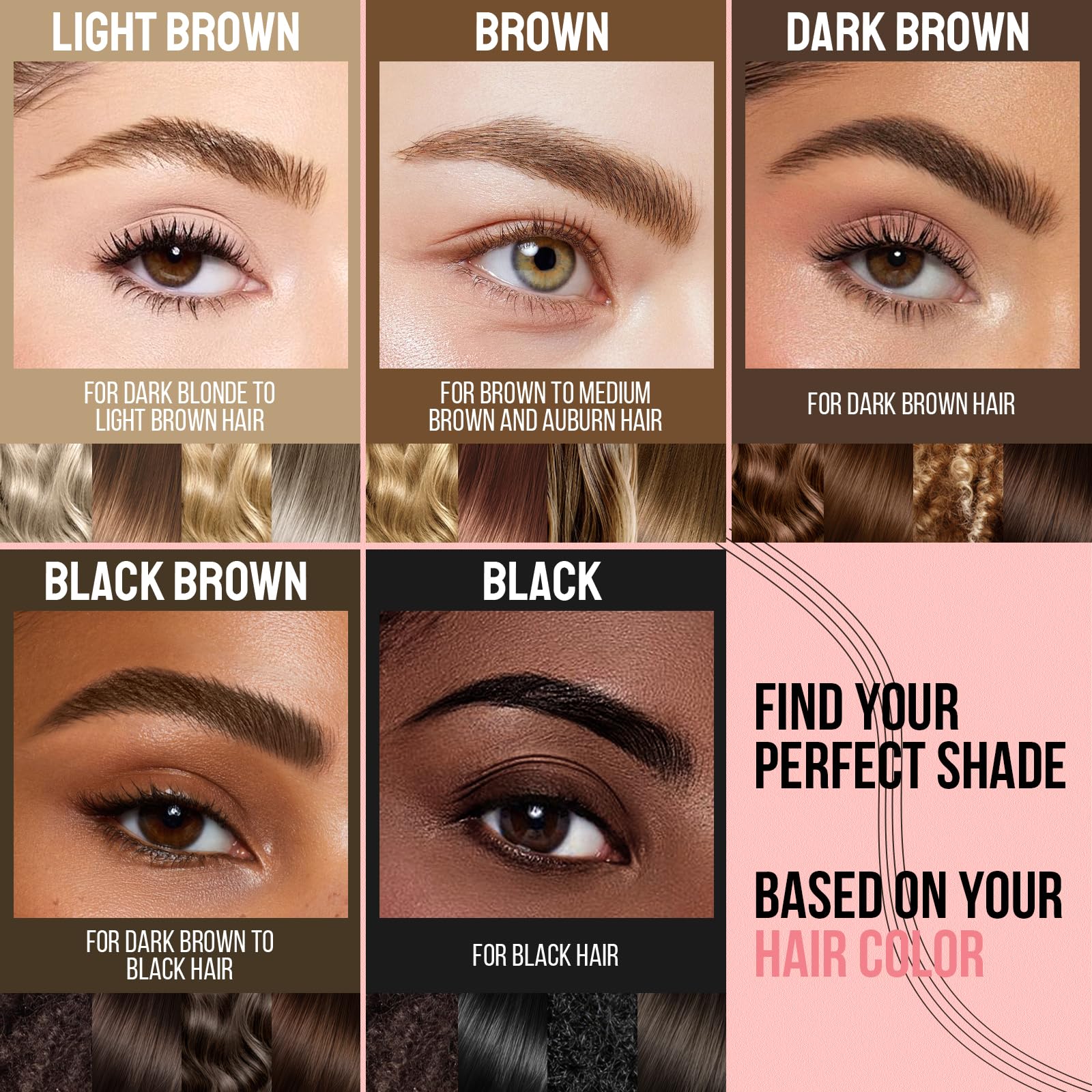 iMethod Eyebrow Pen with 4 Fork Tip – Natural Hair-Like Brows, Waterproof & All-Day Wear