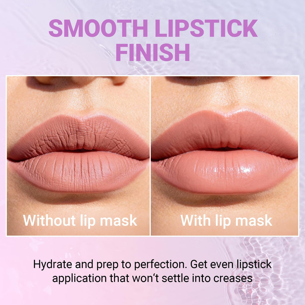 iMethod Lip Mask Overnight - 8-Hour Hydration Lip Sleeping Mask with Hyaluronic Acid (Peach)