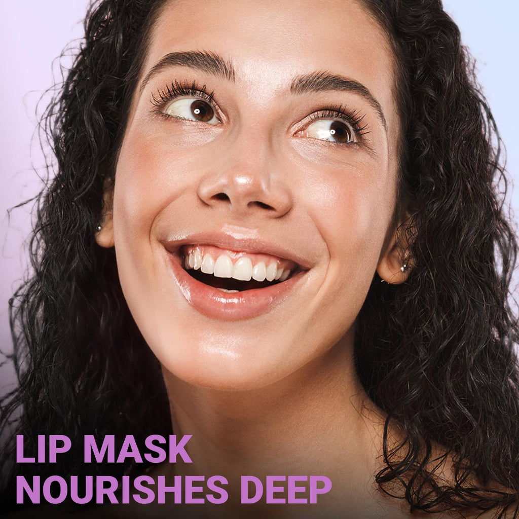iMethod Lip Mask Overnight - 8-Hour Hydration Lip Sleeping Mask with Hyaluronic Acid (Peach)