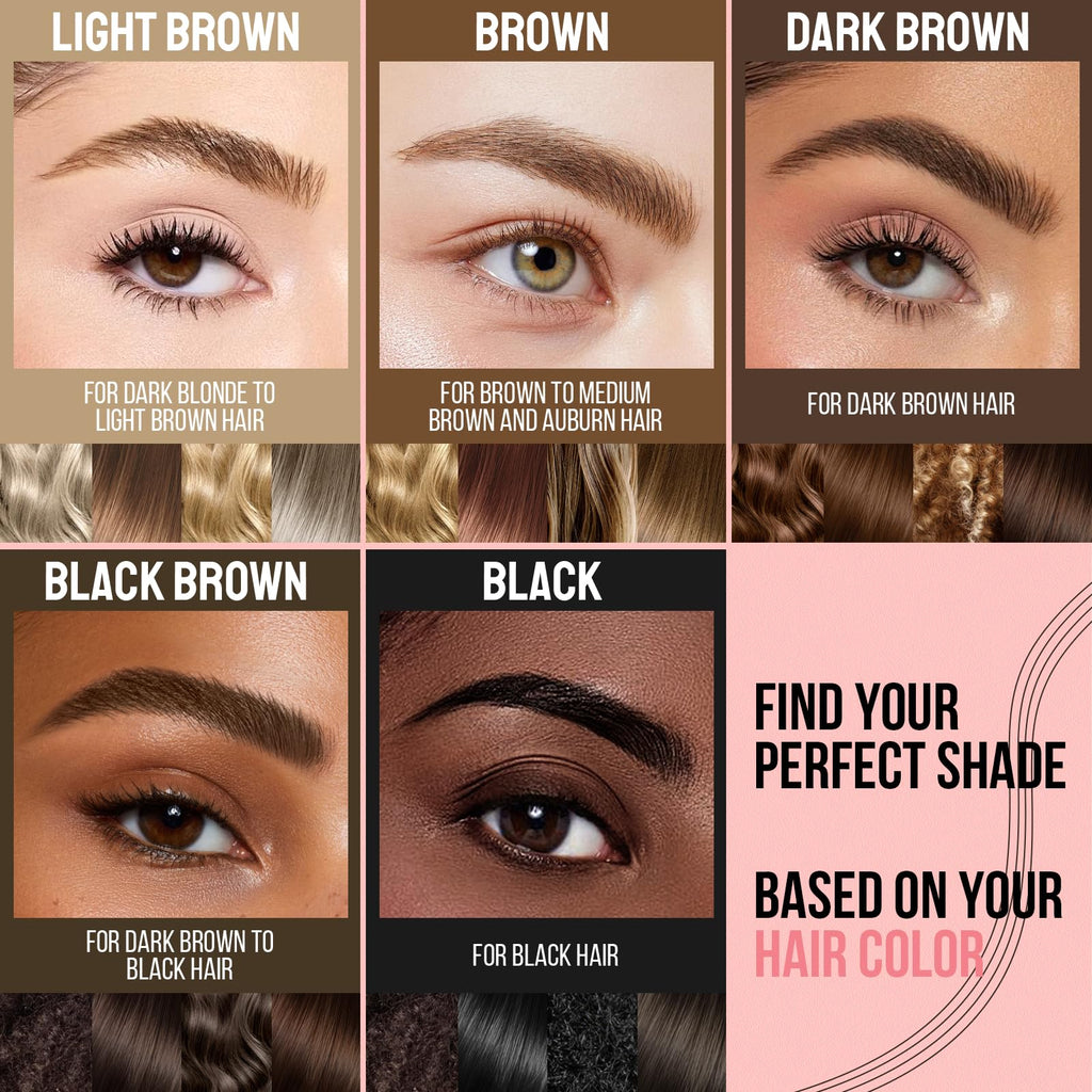 iMethod Microblading Eyebrow Pen - 2 ml Capacity, 4-Fork Tip, Waterproof Long-Wear, Dark Brown