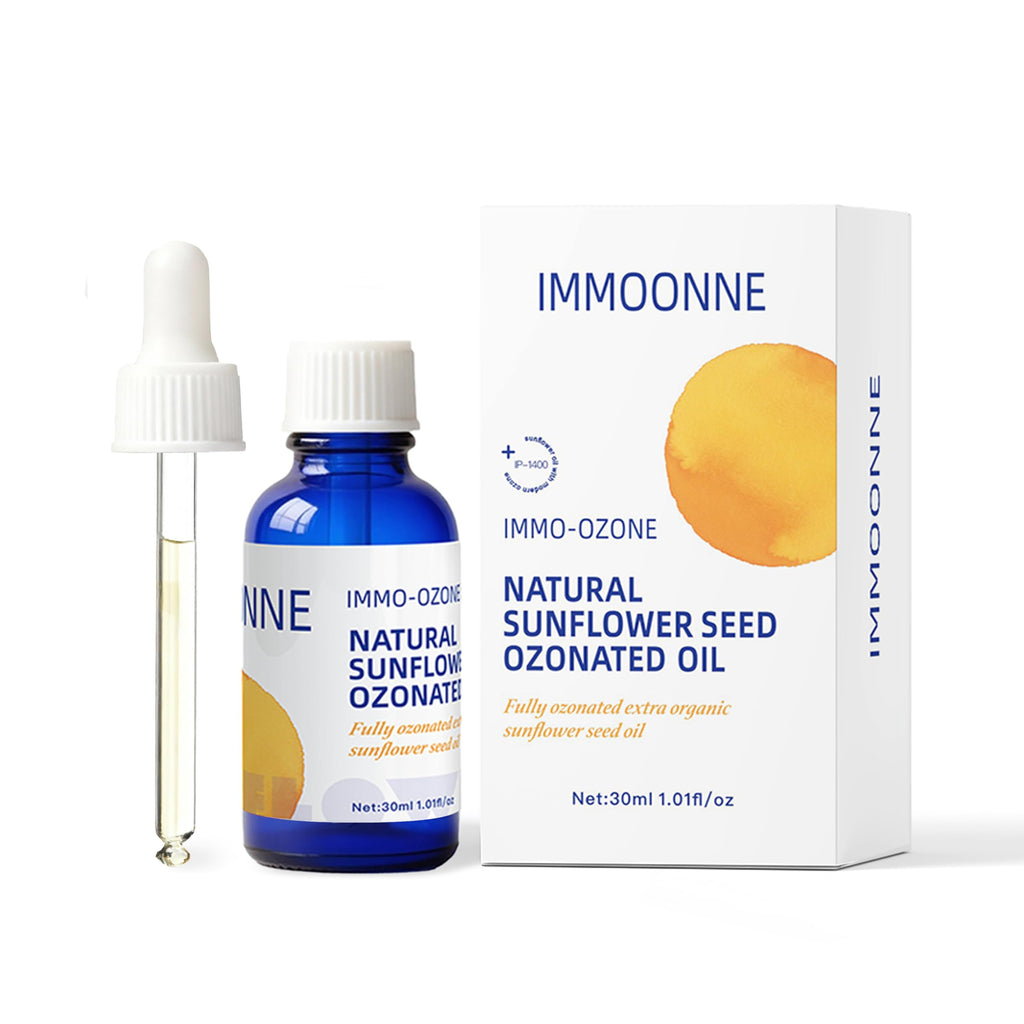 IMMO Ozonated Sunflower Oil – Pure Organic O3 Therapy for Face & Body (30 mL) | IMMOONNE