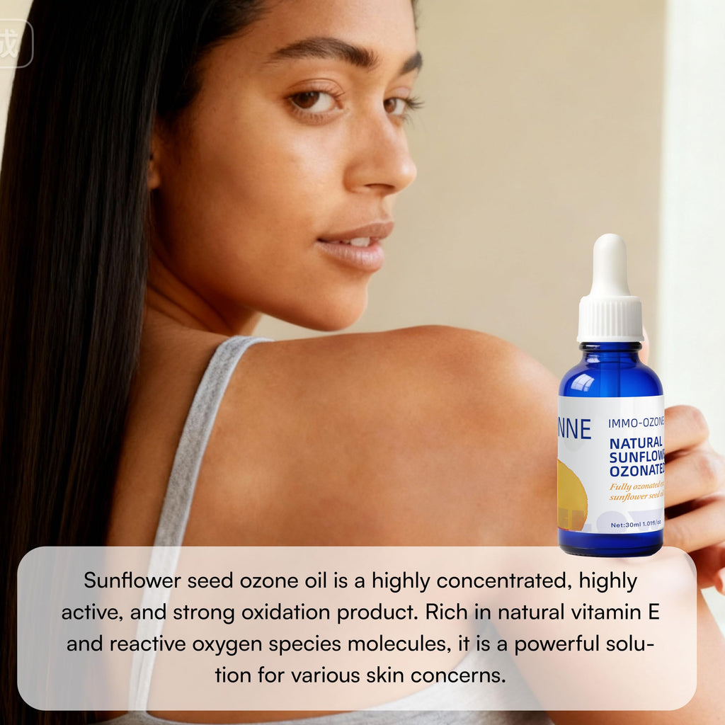 IMMO Ozonated Sunflower Oil – Pure Organic O3 Therapy for Face & Body (30 mL) | IMMOONNE