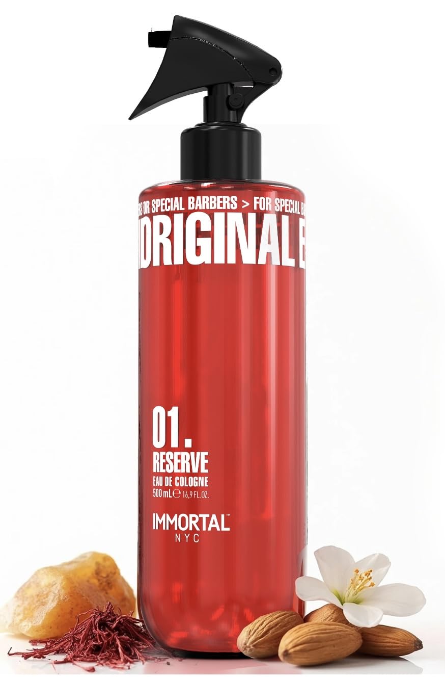 Immortal NYC Reserve 01 After Shave Spray – 17 oz, Signature Jasmine, Woodsy Amber