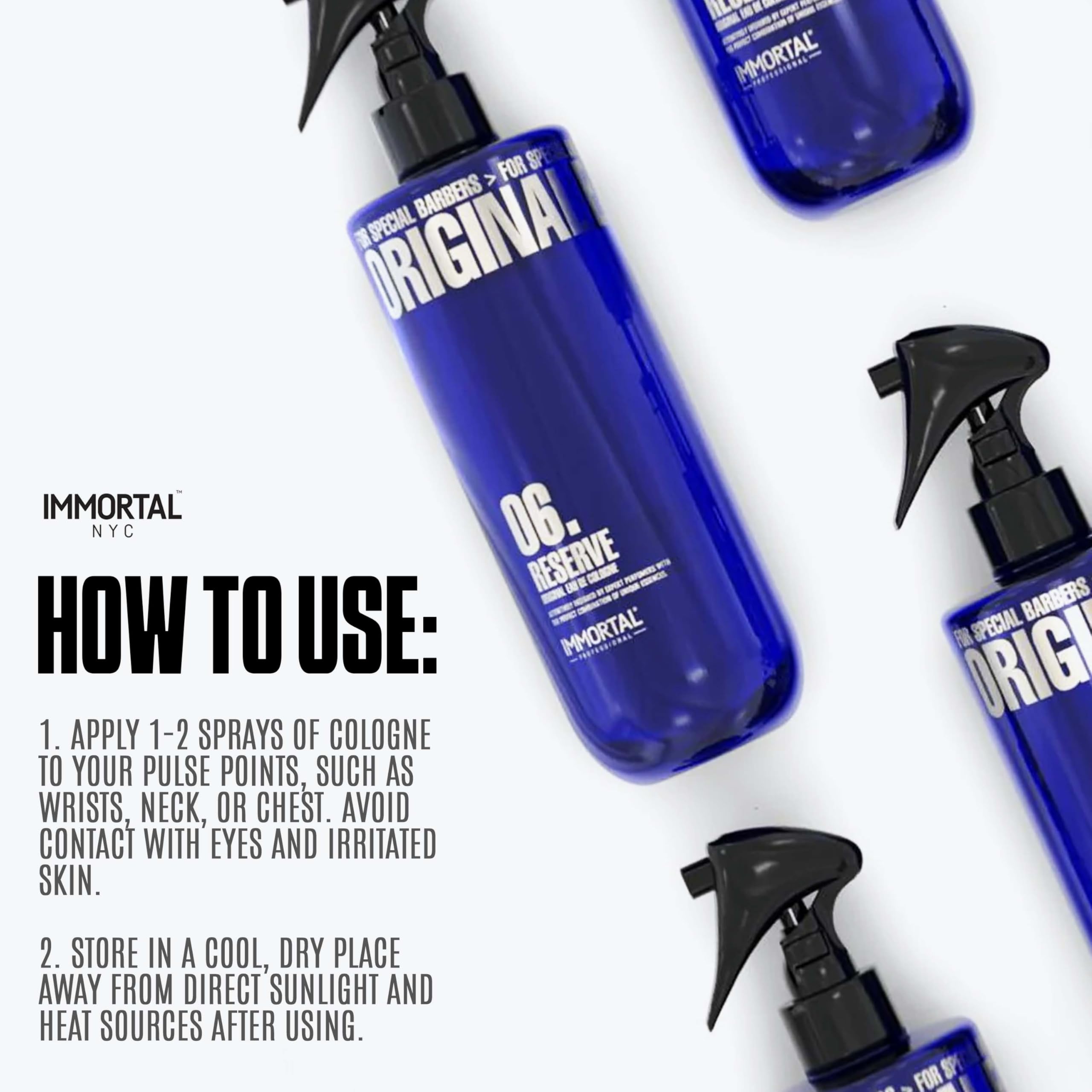 Immortal NYC Reserve 06 After Shave Spray for Men – 17 oz / 500 ml | Softens Skin, Refreshes, Moisturizes