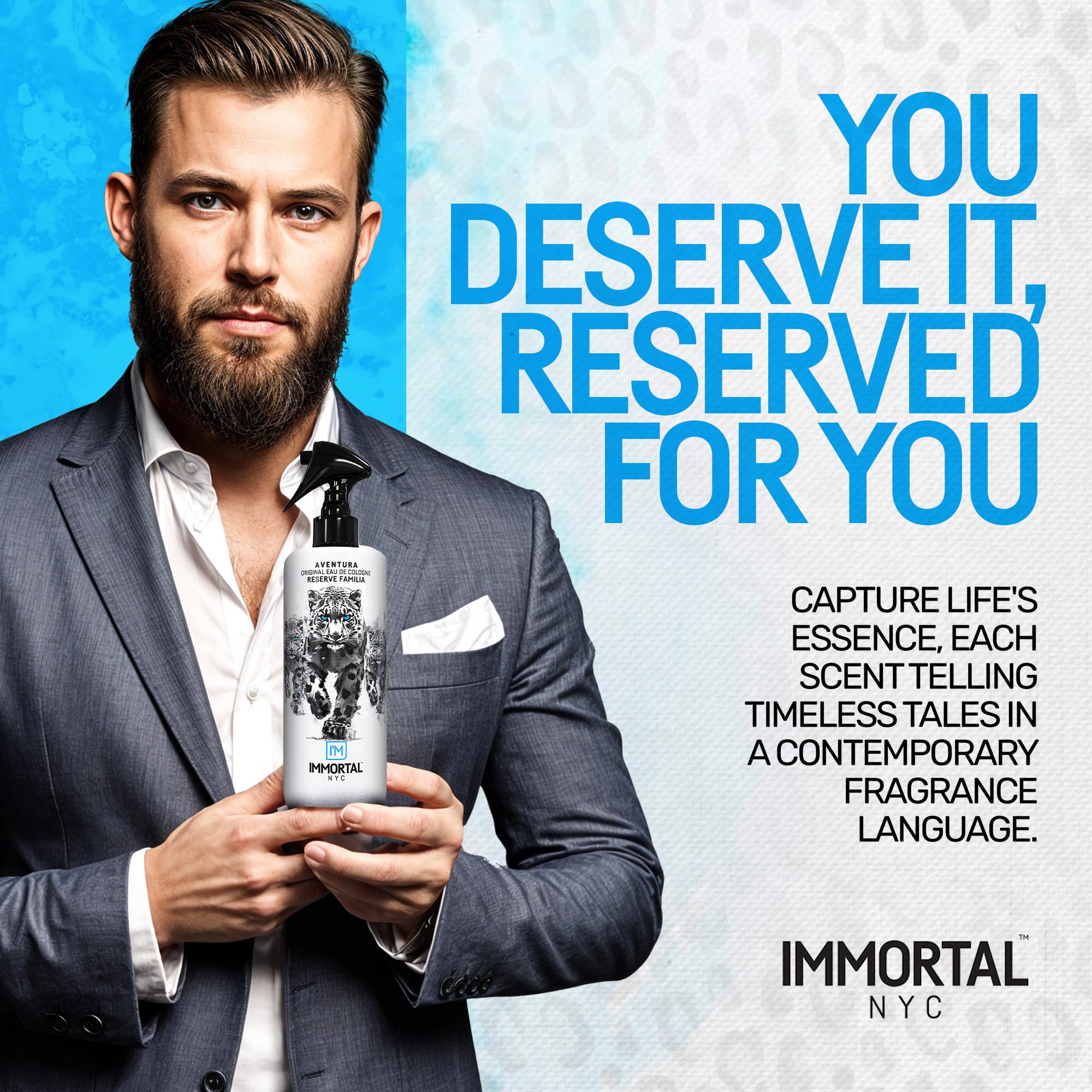 Immortal NYC Reserve Aventura After Shave for Men – 17 oz, Fruity Woody Scent