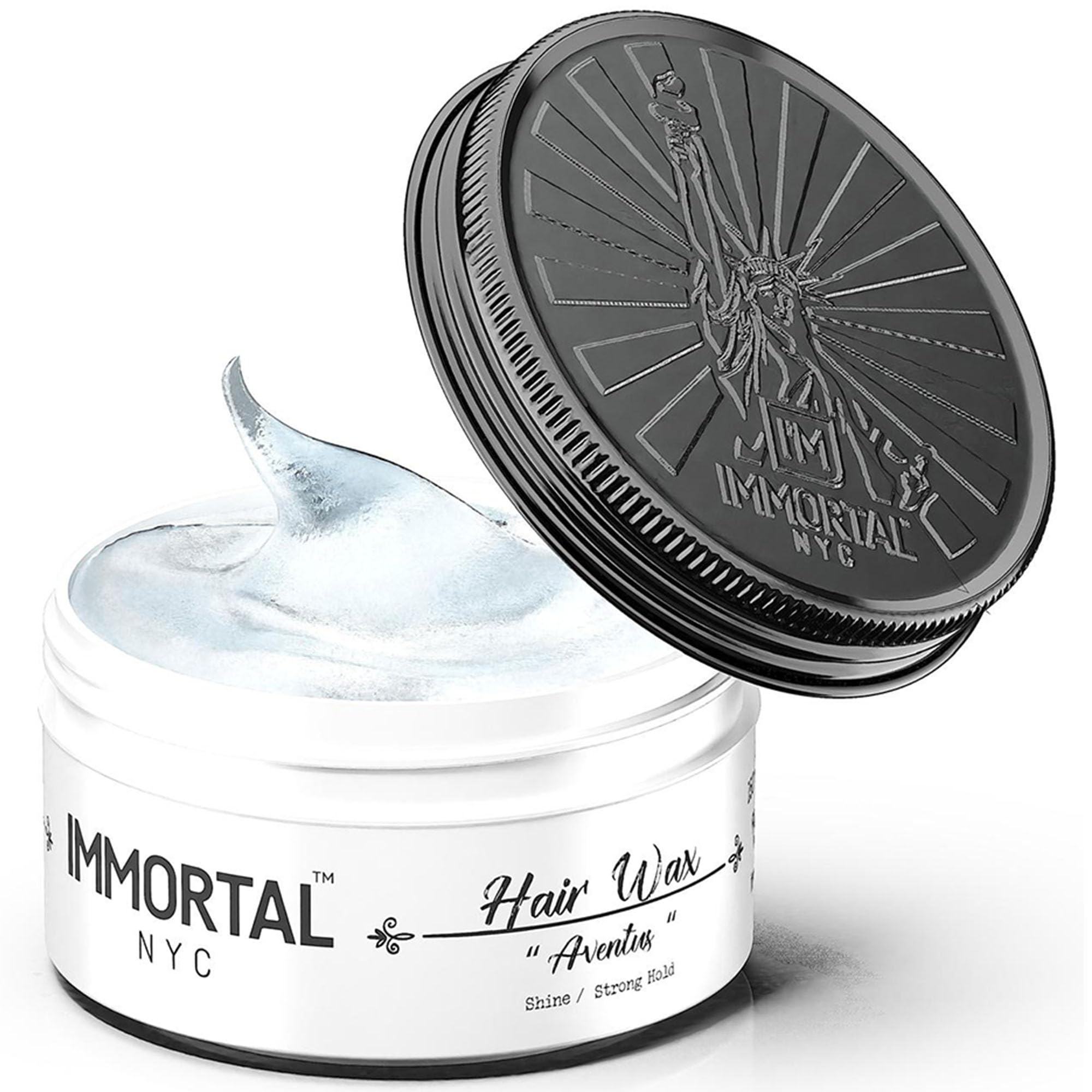 Immortal NYC Aventus Hair Wax – Extra Strong Hold, Low Shine, Water-Based, All Natural