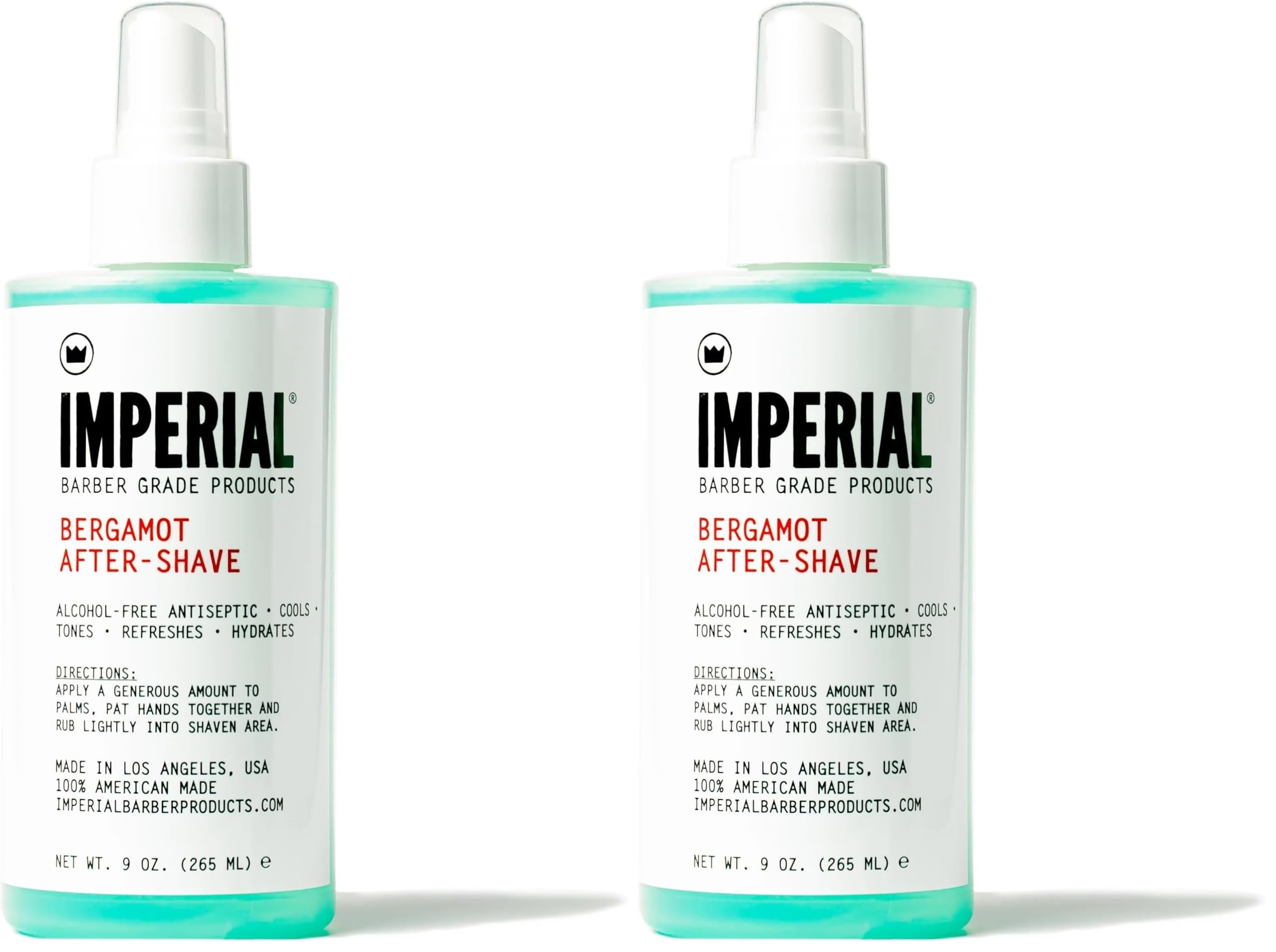 Imperial Bergamot After-Shave Alcohol Free – 9 oz (Pack of 2)