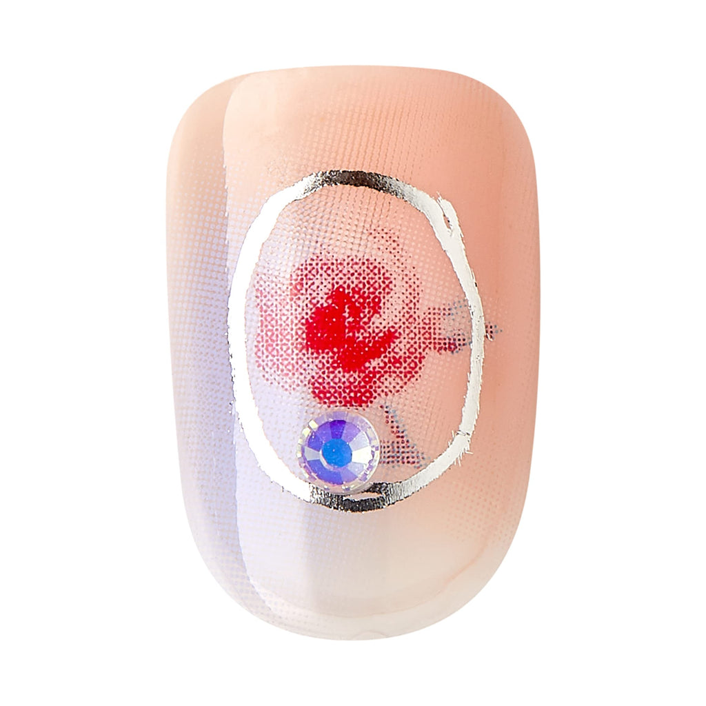 KISS imPRESS x LoveShackFancy Limited Edition: Sunkissed Peach Short Square Nails with Prep Pad & Tools