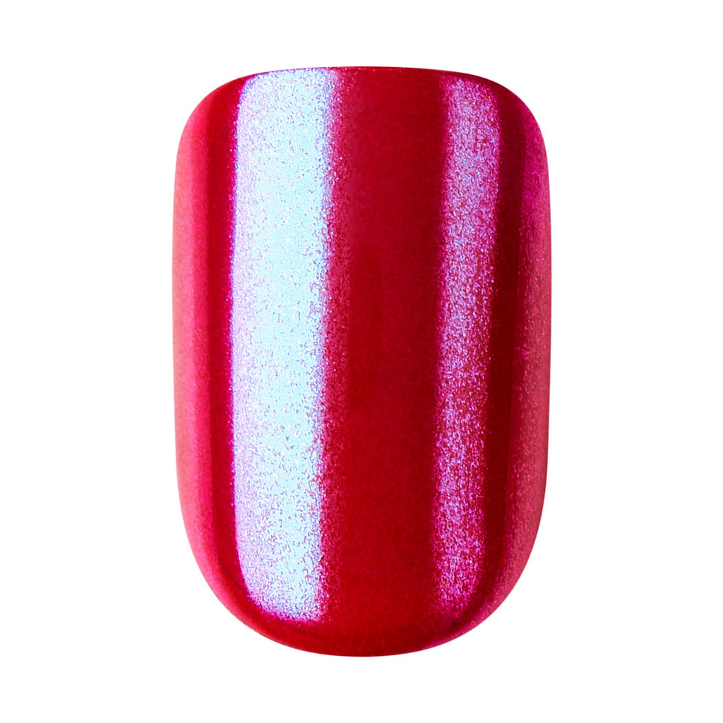 imPRESS No Glue Mani Color FX This City – Dark Red, Short Squoval Nails Kit