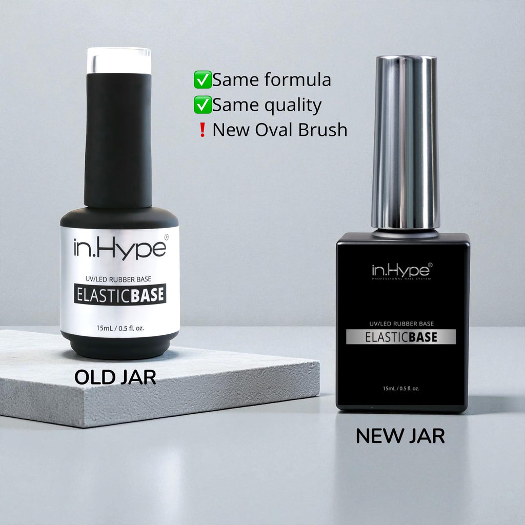 IN.HYPE Rubber Base Coat UV/LED Curable – Elastic, Soak-Off Nail Foundation