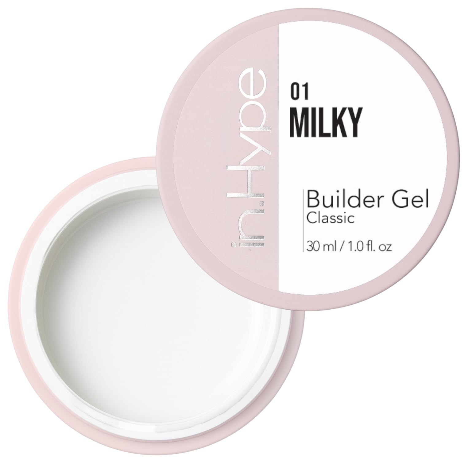 IN.HYPE Hard Builder Gel Milky White – Self-Leveling Nail Extensions & Strengthening