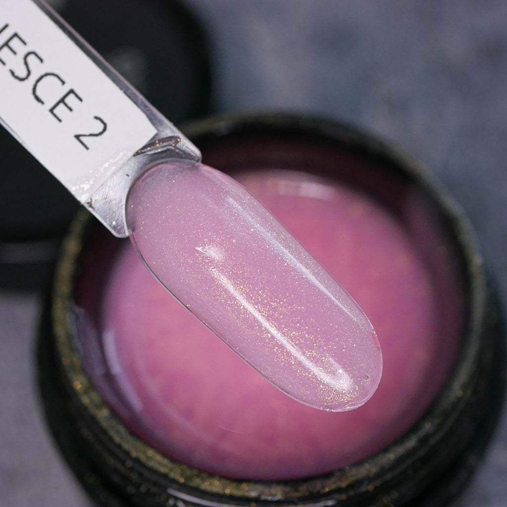 IN.HYPE Sculpting Hard Builder Gel – Luminesce Pink #2 for Nail Extensions & Strengthening