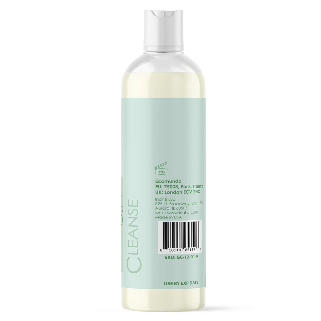 Inahsi Soothing Mint Gentle Cleansing Shampoo – Curl-Friendly, Sulfate-Free, USA Made 12 oz