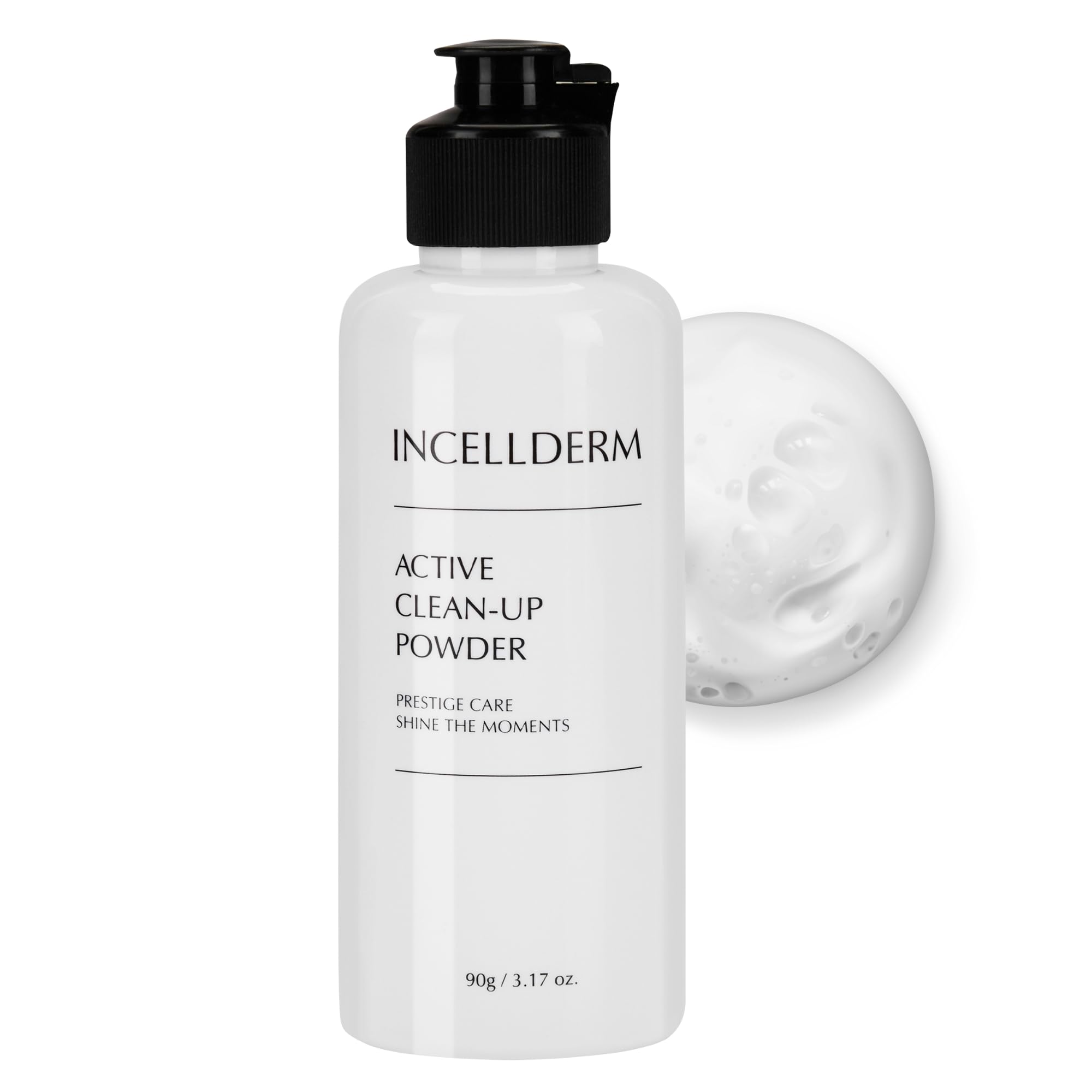INCELLDERM Active Clean-Up Powder 90g | Water-Activated Papain Cleanser