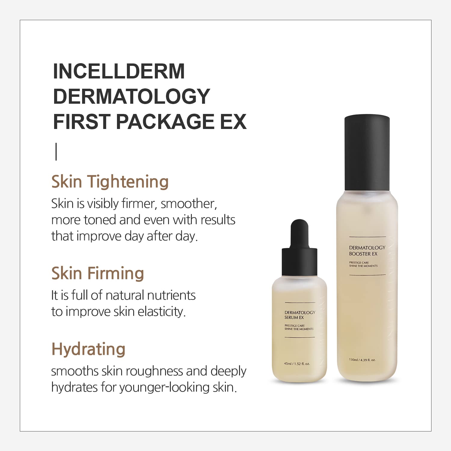 INCELLDERM Riman Dermatology First Package EX – Hydration Booster + Serum (Cruelty-Free)