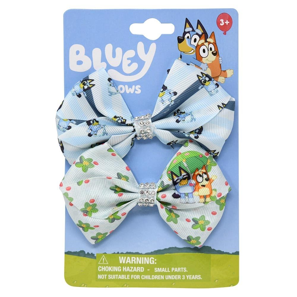 Increditoyz Bluey Hair Accessories Set for Kids — 3+ Years | Brush, Bows, Clips, Elastics & Charm Bracelet | INCREDITOYZ