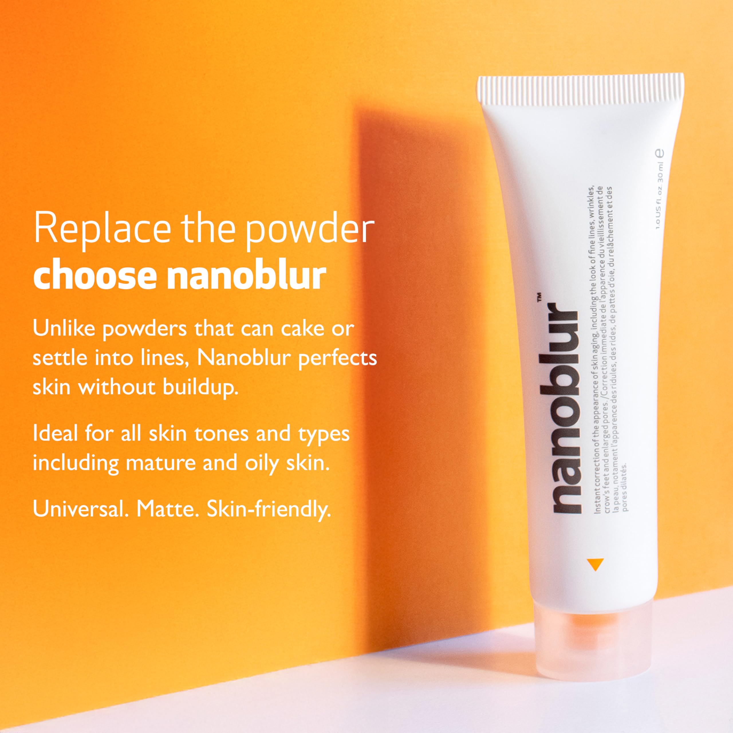Indeed Labs Nanoblur | Nano-Optic Blur Technology for Instant Even Skin Tone & Softened Lines | Mattifying Blur Cream | All Skin Types | 30 mL