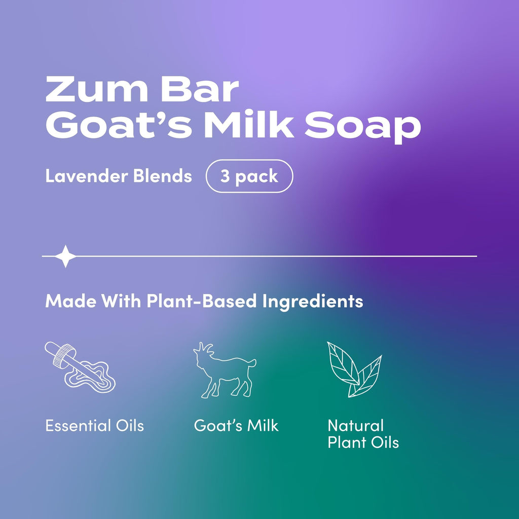 Indigo Wild Goat's Milk Soap Bar – Lavender Blends, 3 oz, 3-Pack