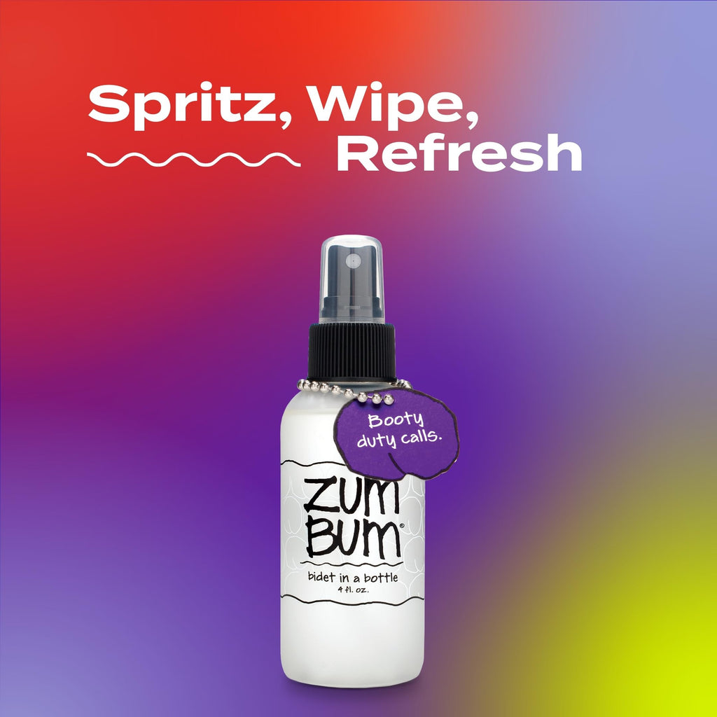 Indigo Wild Zum Bum Bidet in a Bottle – Portable, Natural Refreshment (2 Pack)