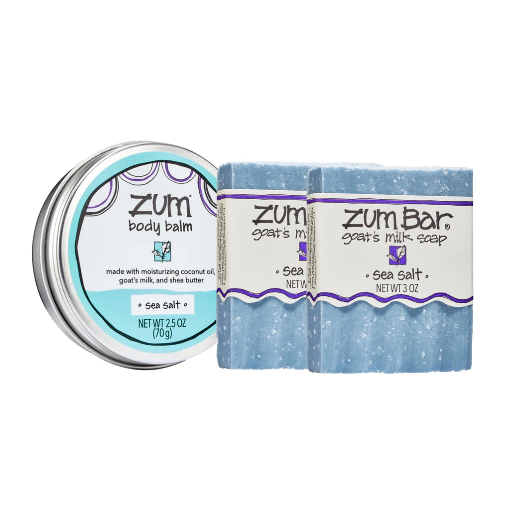 Indigo Wild Zum Bundle: Goat Milk Soap Bars & Sea Salt Zum Rub Moisturizer