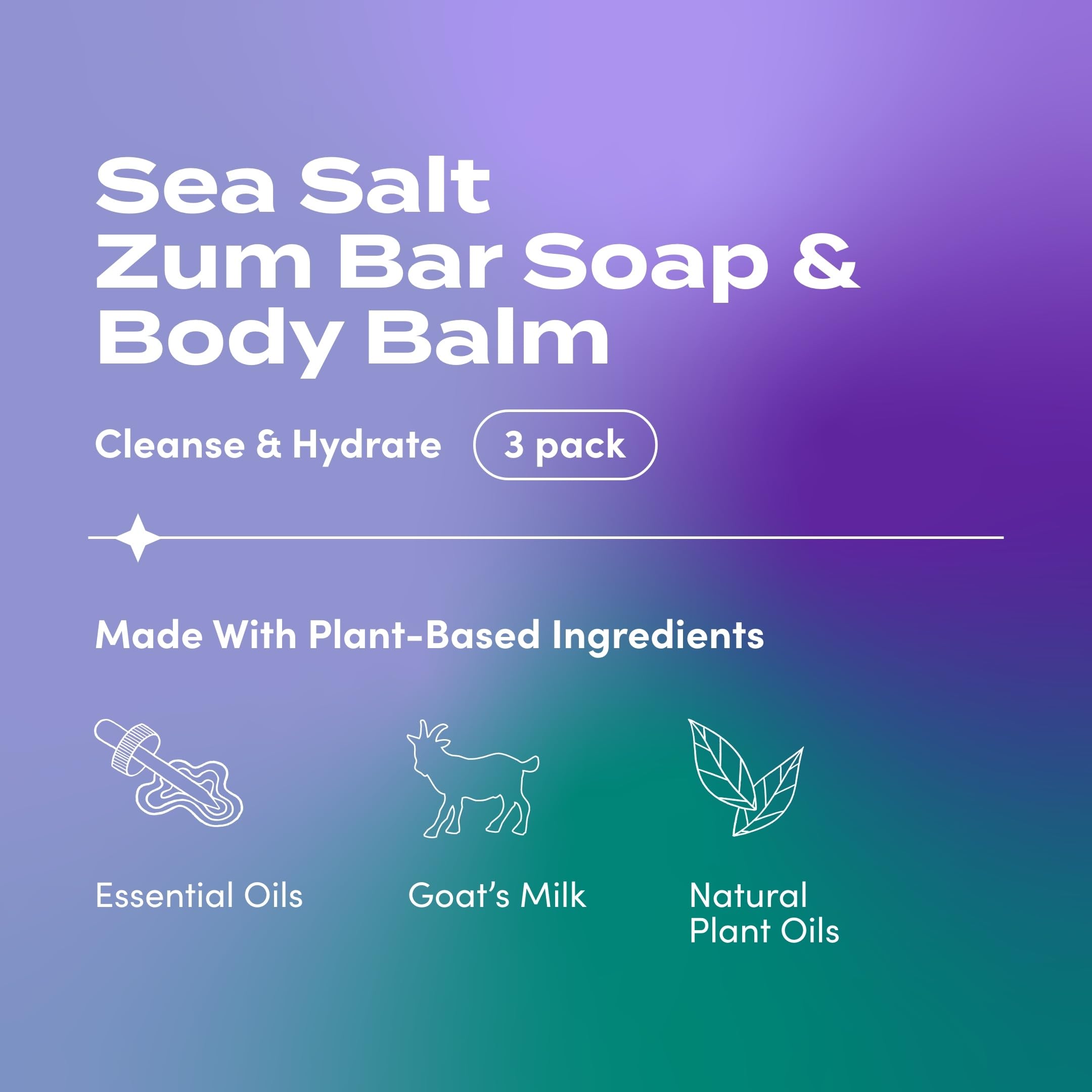 Indigo Wild Zum Bundle: Goat Milk Soap Bars & Sea Salt Zum Rub Moisturizer