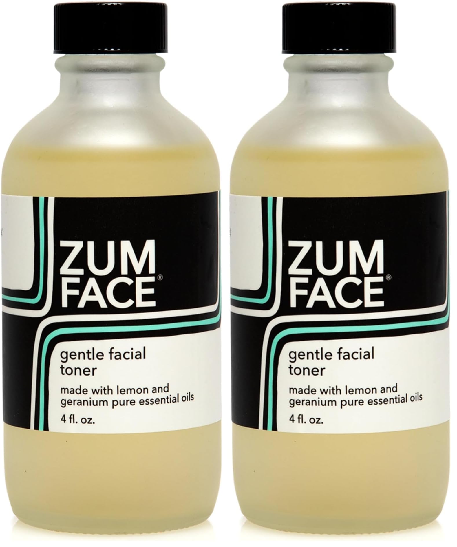 Indigo Wild Zum Face Gentle Facial Toner – Hydrating Lemon & Geranium, Pack of 2 (4 fl oz each)
