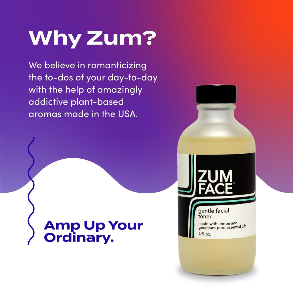 Indigo Wild Zum Face Gentle Facial Toner – Hydrating Lemon & Geranium, Pack of 2 (4 fl oz each)