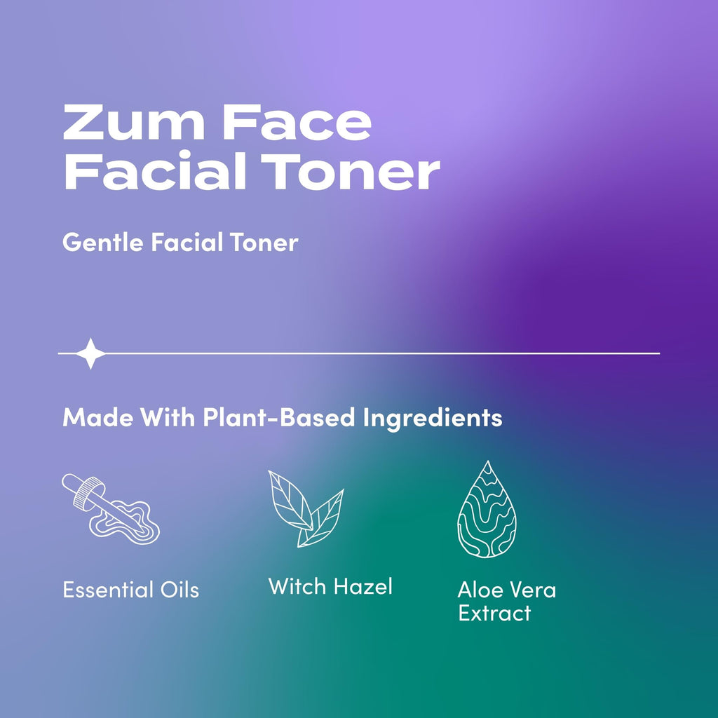 Indigo Wild Zum Face Gentle Facial Toner – Hydrating Lemon & Geranium, Pack of 2 (4 fl oz each)