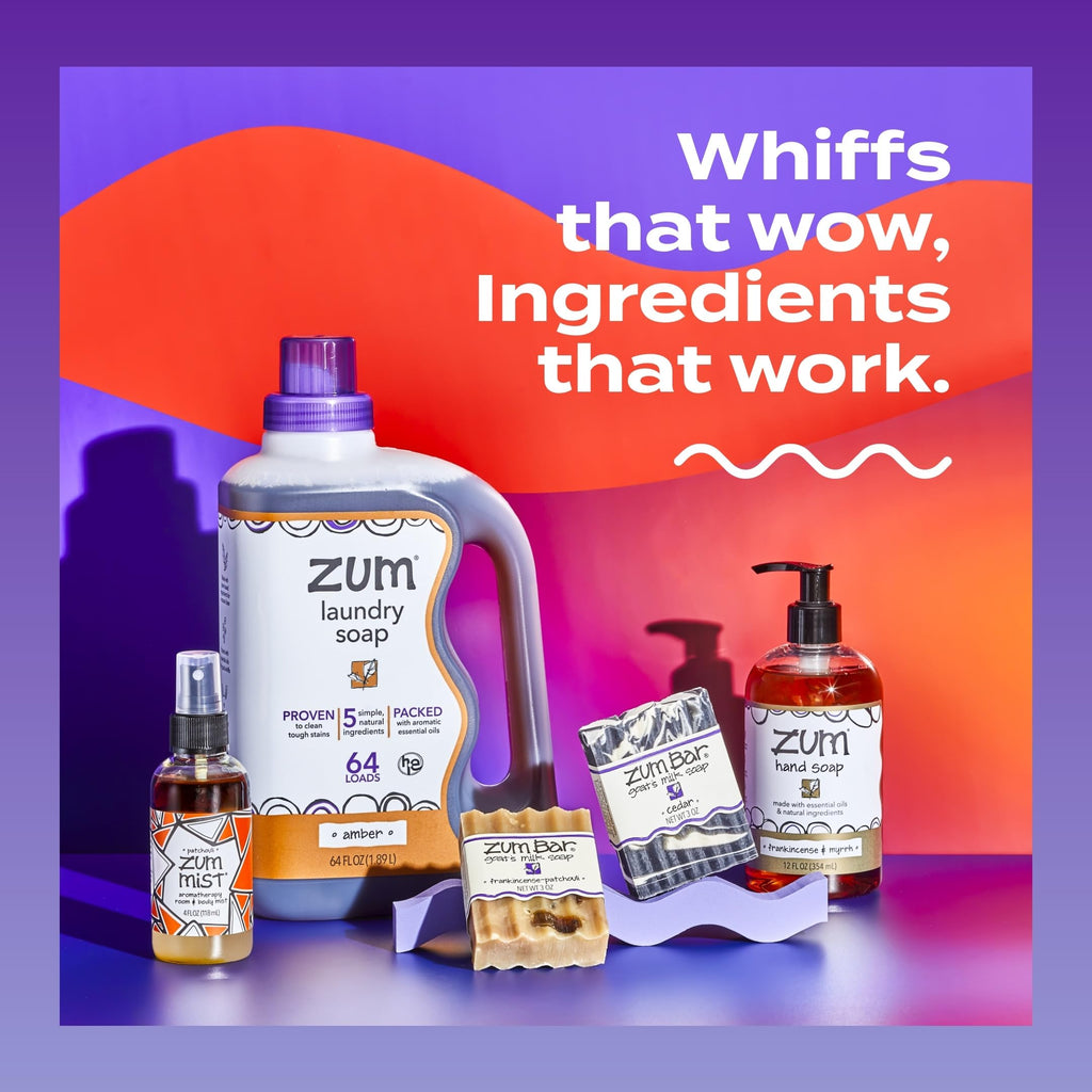 Indigo Wild Zum Goat Milk Soap Bar – Sandalwood-Citrus, 3 oz, 6 Pack | Hand & Body Soap