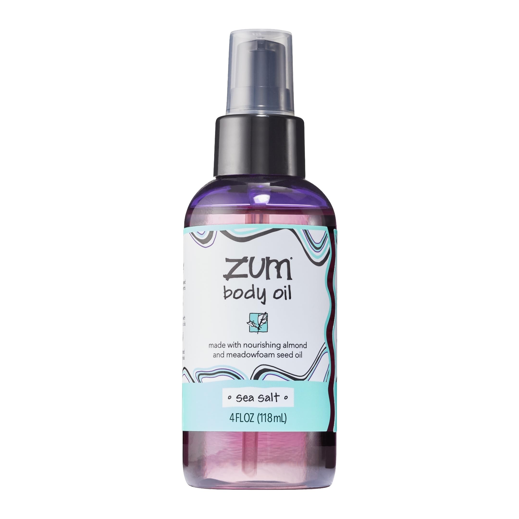 Indigo Wild Zum Sea Salt Body Oil – Nourishing Massage Oil with Sweet Almond Oil | 4 fl oz