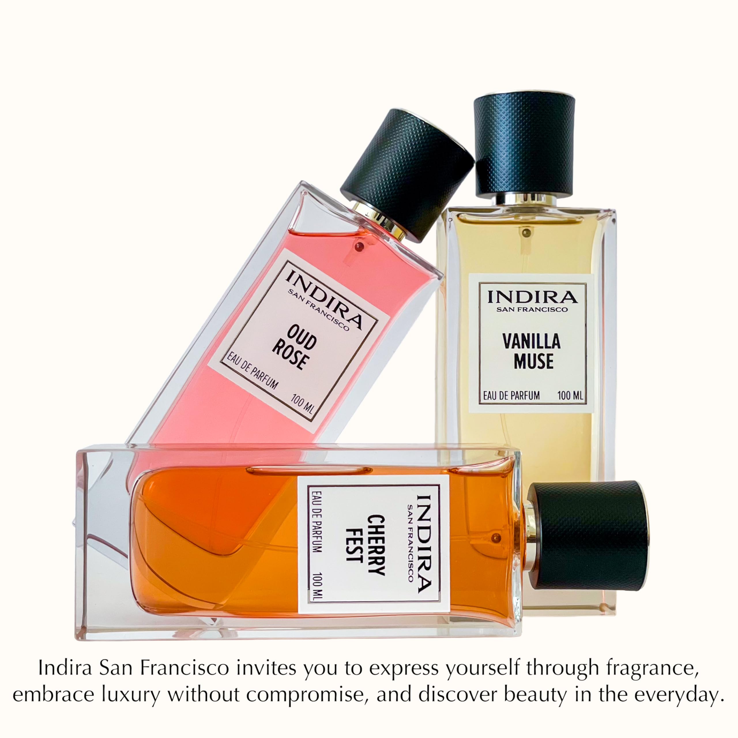 INDIRA SAN FRANCISCO Cognac Vanilla – Unisex Eau de Parfum, Warm Gourmand, 100 ml
