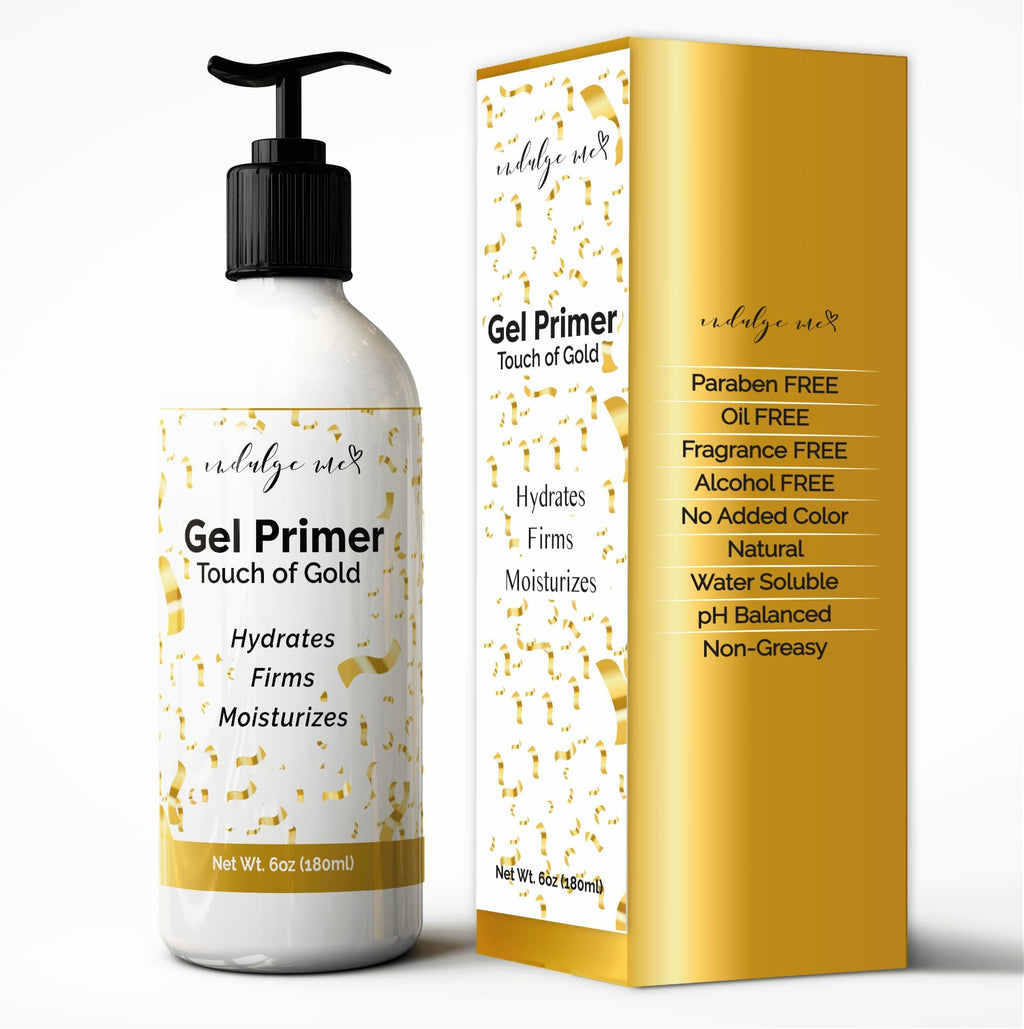 IndulgeMe Conductive Gel – Facial Hydrating Primer with Hyaluronic Acid, Collagen Peptide, Niacinamide & Gold Foil