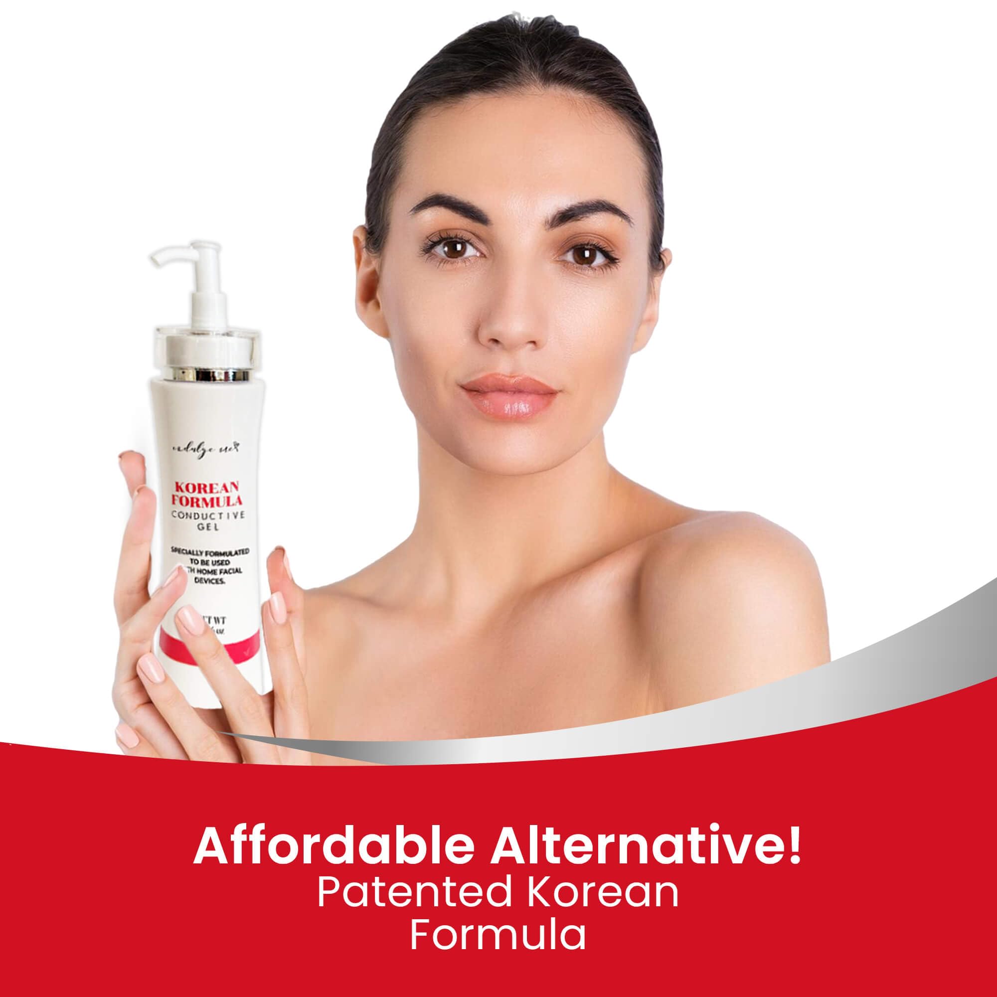 IndulgeMe Conductive Gel – Collagen, Ceramide & Hyaluronic Acid for Microcurrent Devices | Fragrance-Free Korean Formula