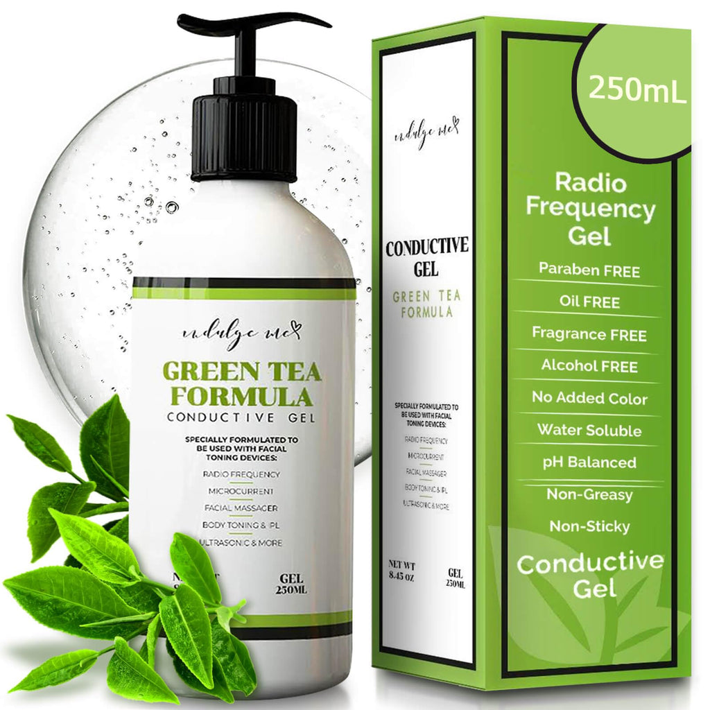 IndulgeMe Facial Conductive Gel for Microcurrent Devices – Korean Green Tea, Aloe & Hyaluronic Acid
