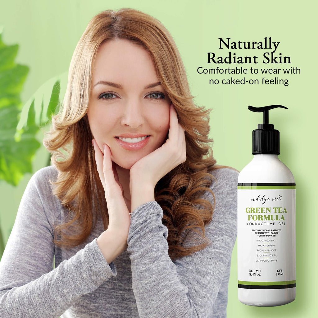 IndulgeMe Facial Conductive Gel for Microcurrent Devices – Korean Green Tea, Aloe & Hyaluronic Acid