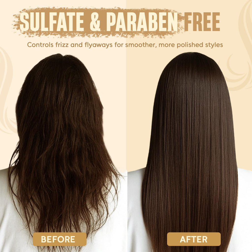 INFINA ESSENTIALS Keratin Shampoo & Conditioner Set – 16 fl oz Each | Batana Oil & Bamboo Extract