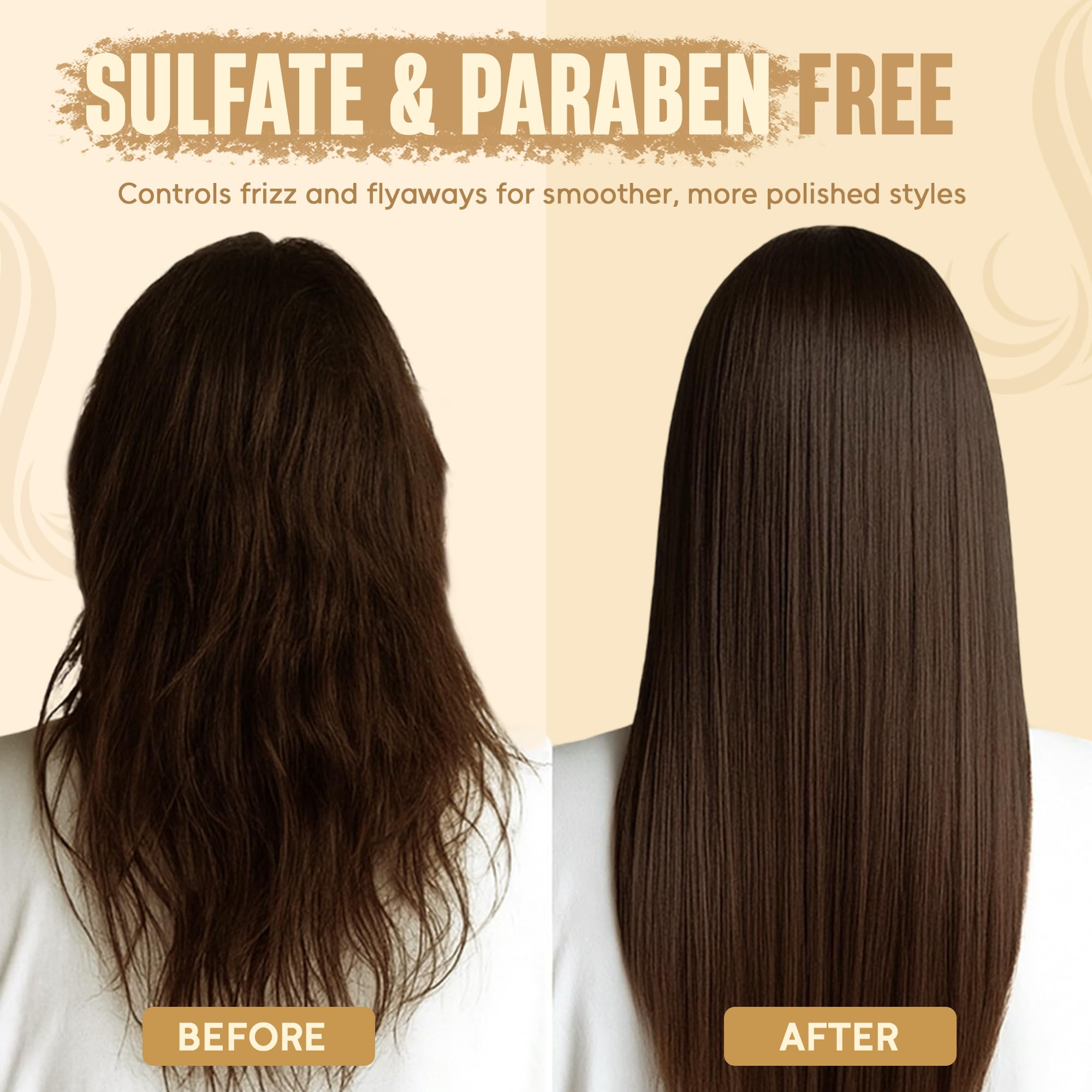 INFINA ESSENTIALS Keratin Shampoo & Conditioner Set – 16 fl oz Each | Batana Oil & Bamboo Extract