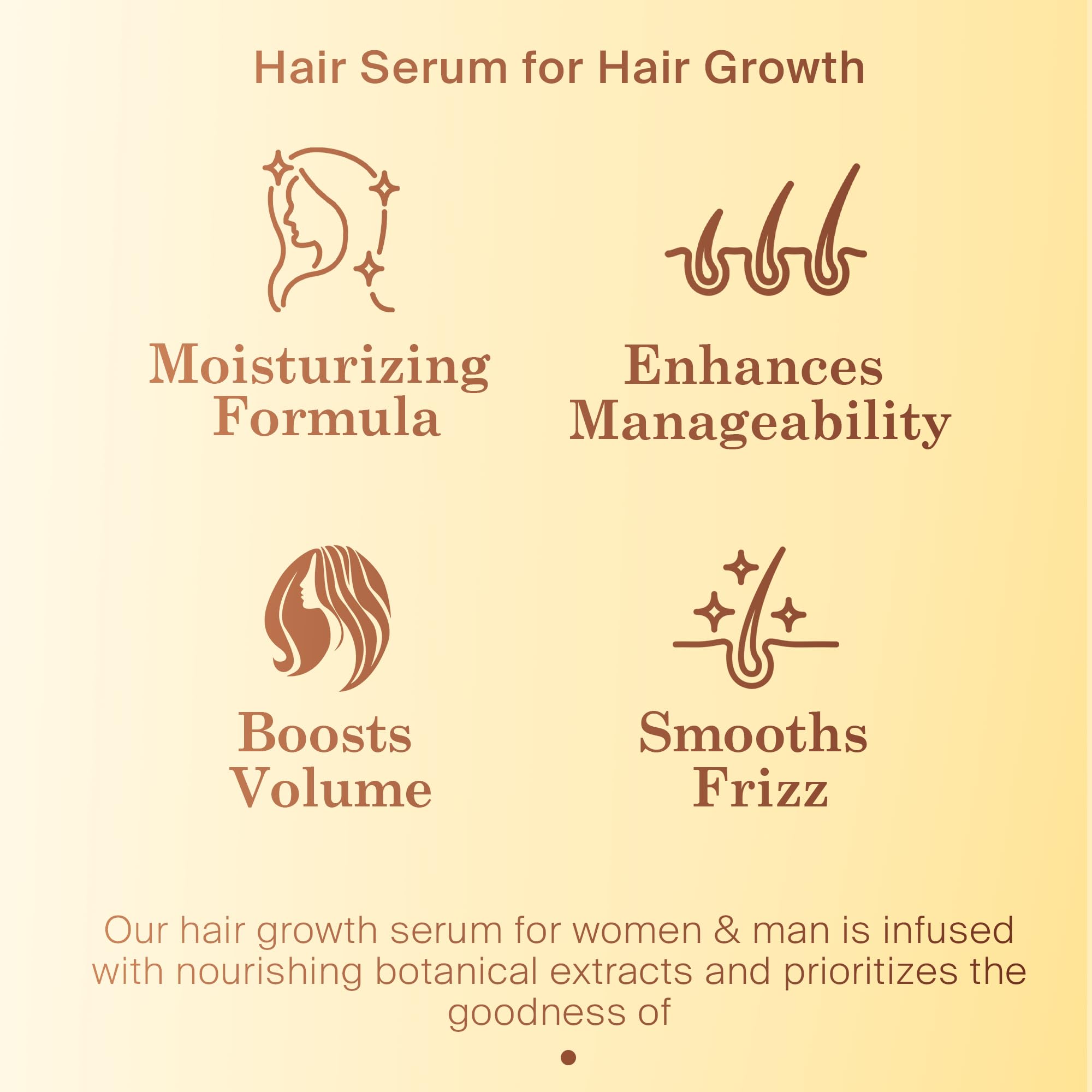 INFINA ESSENTIALS Peptide Hair Serum for Growth – Copper Peptides, Caffeine, 2 fl oz