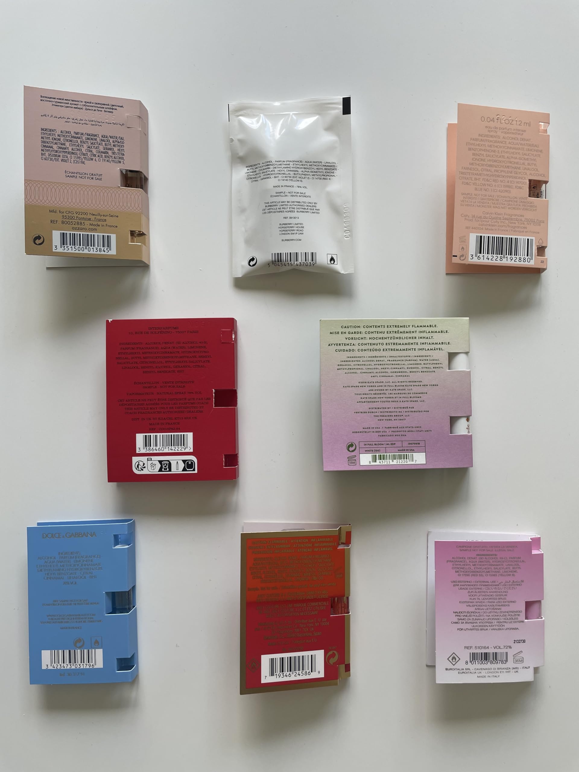 Infinite Scents Perfume Sampler Set for Women — 8 Designer Fragrances