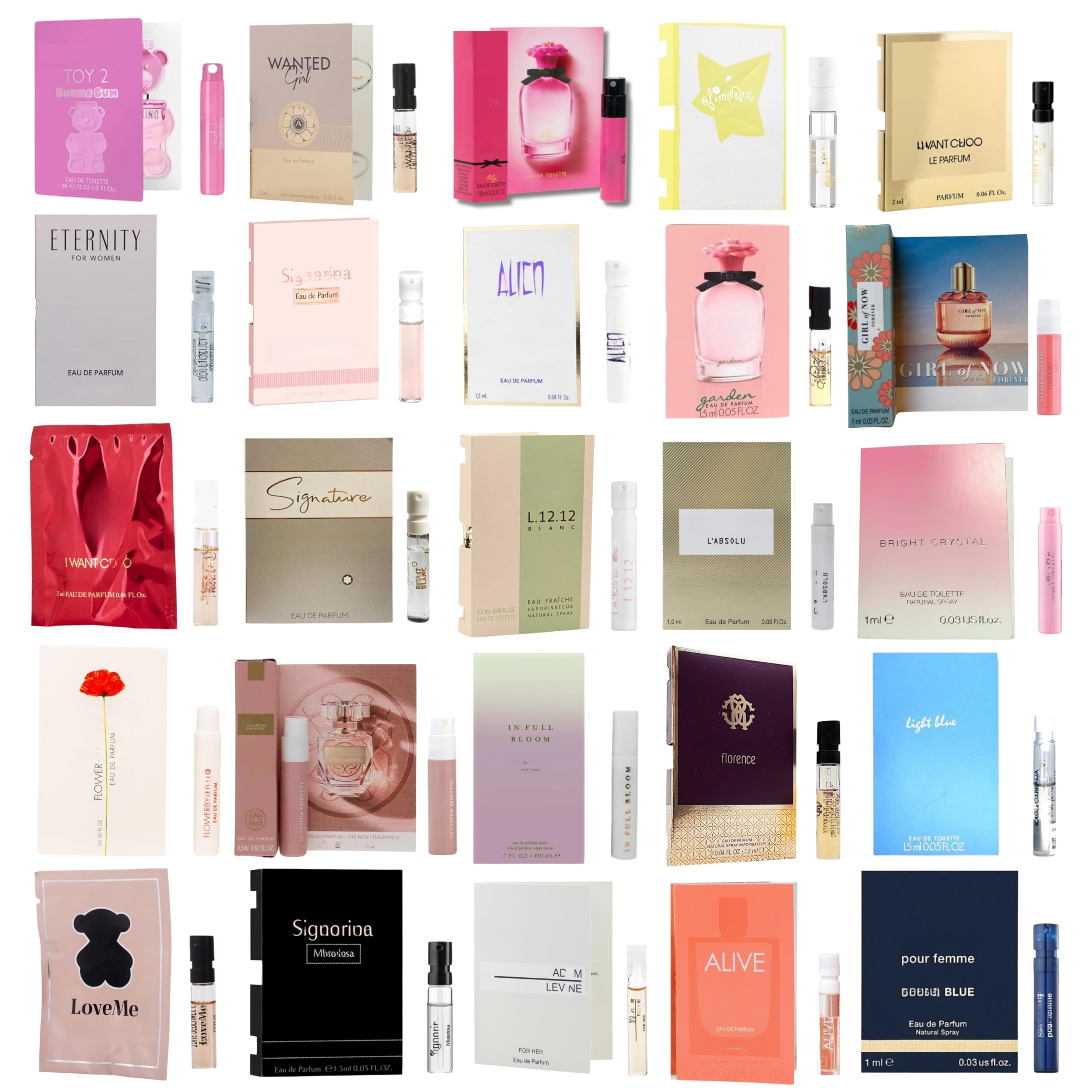 Infinite Scents Perfume Sampler Set for Women — 8 Designer Fragrances