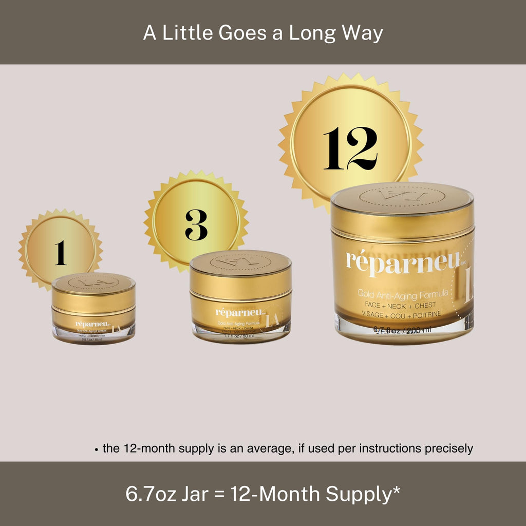 InfiniteAloe reparneu Gold Anti-Aging Formula – Neck Firming, Face Tightening