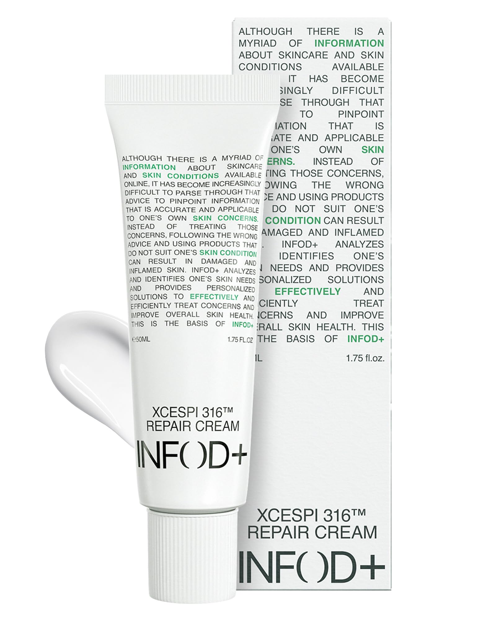 INFODPLUS Korean Skin Care Sensitive Face Cream – Lightweight Ceramides & Panthenol Moisturizer (50ml)